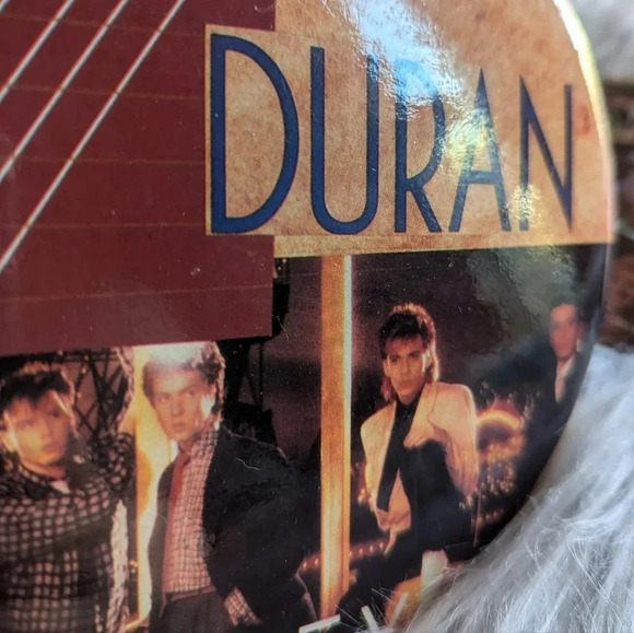 Duran Duran HUGE 6" Buttons Pins Set of 3- Vintage 80s- Simon Lebon John Taylor - Picture 7 of 9